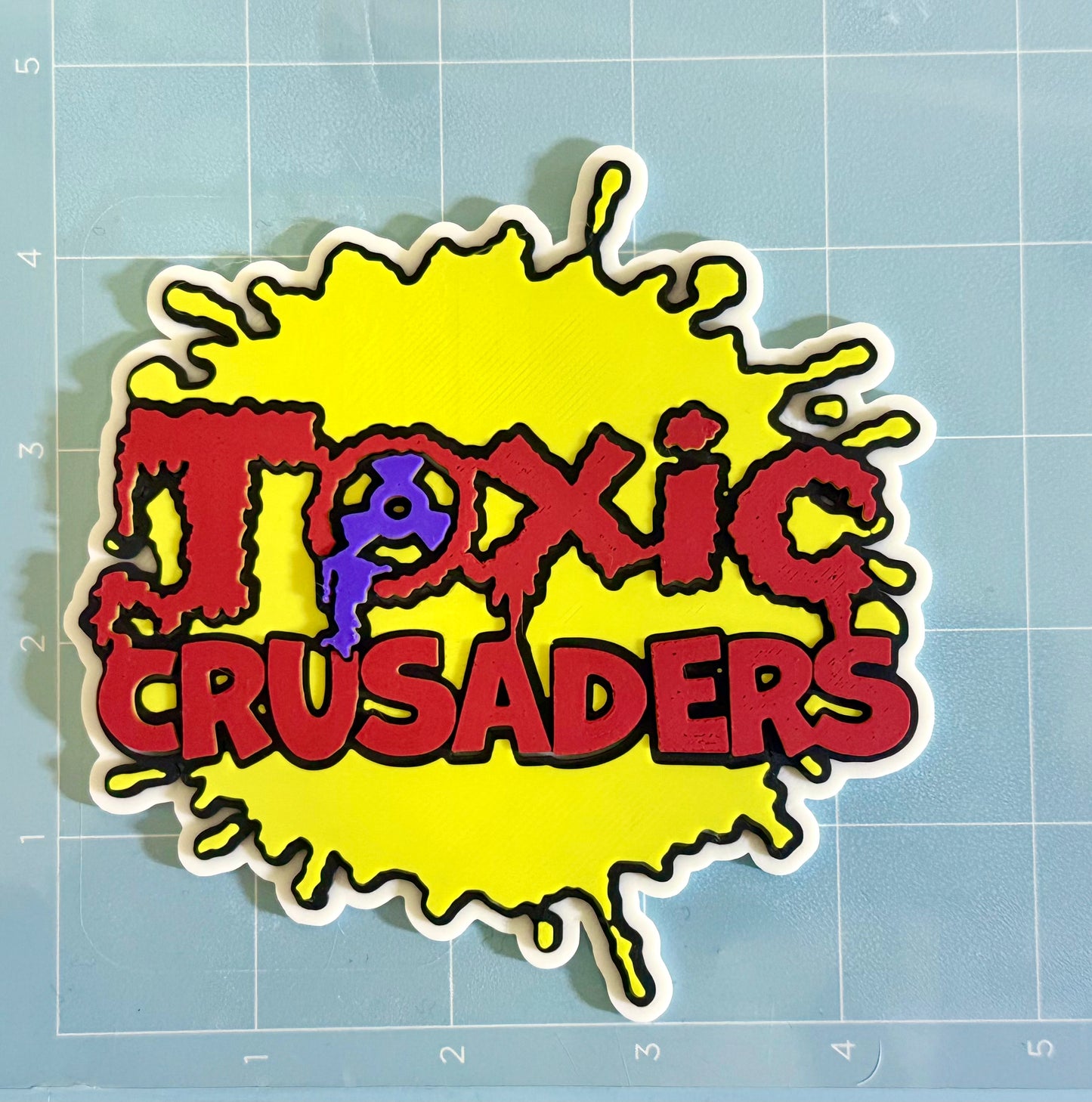 (5 logos ) GI JOE Extreme + Captain Planet + Bucky O’hare + Pirates of the Dark Water + Toxic Crusaders + Logo Stands