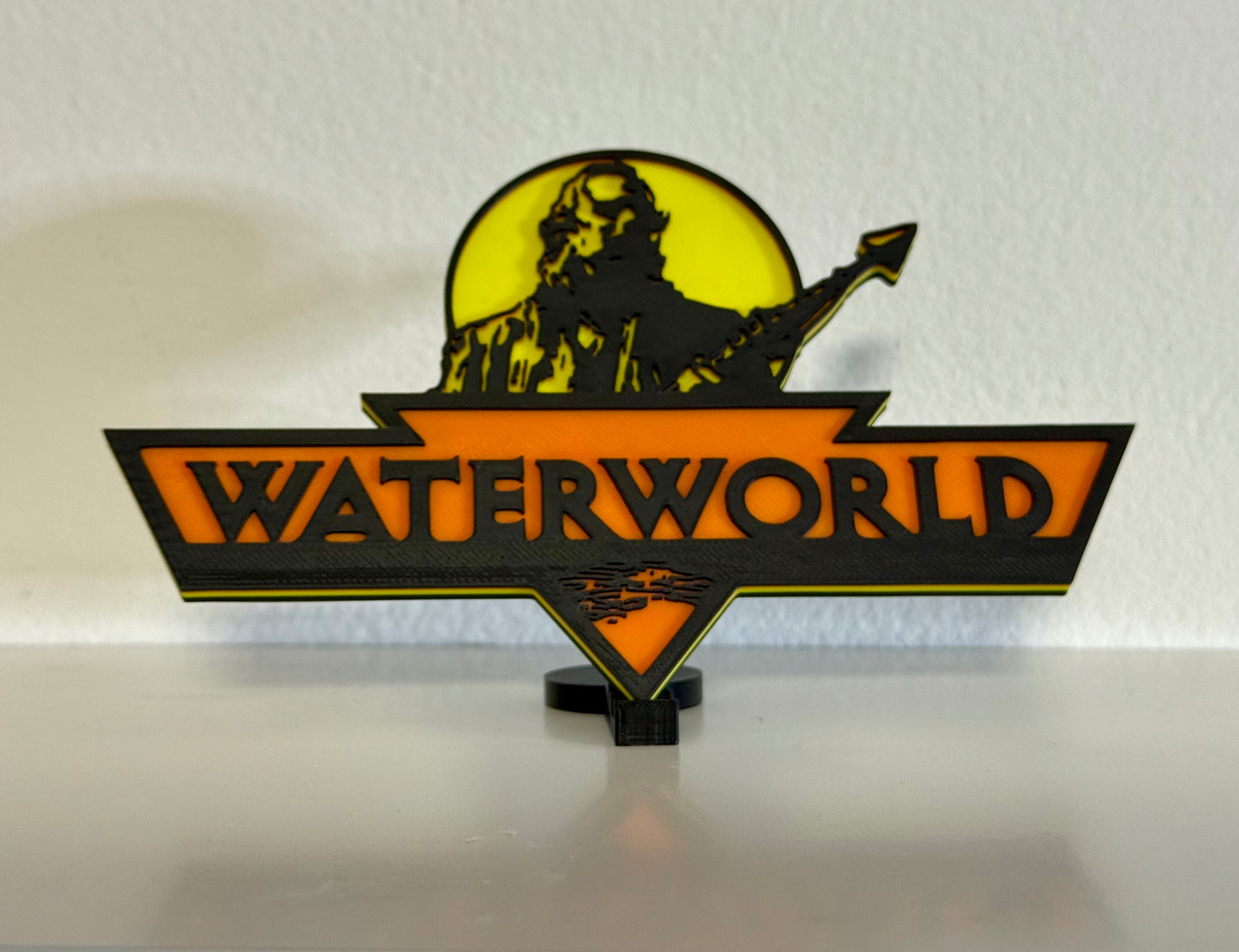 Waterworld 3D Logo Display 5.5 Inches +Stand