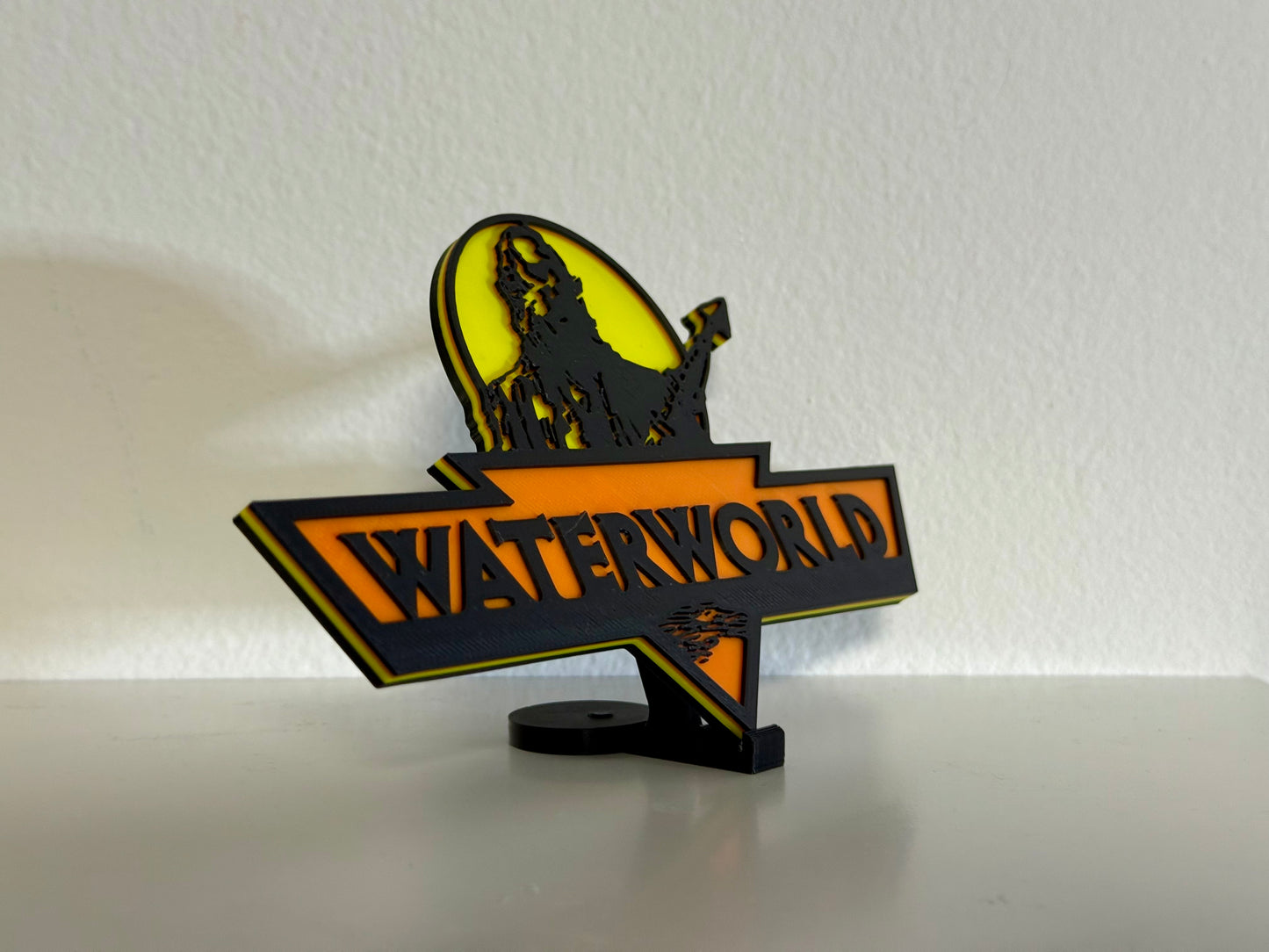 Waterworld 3D Logo Display 5.5 Inches +Stand