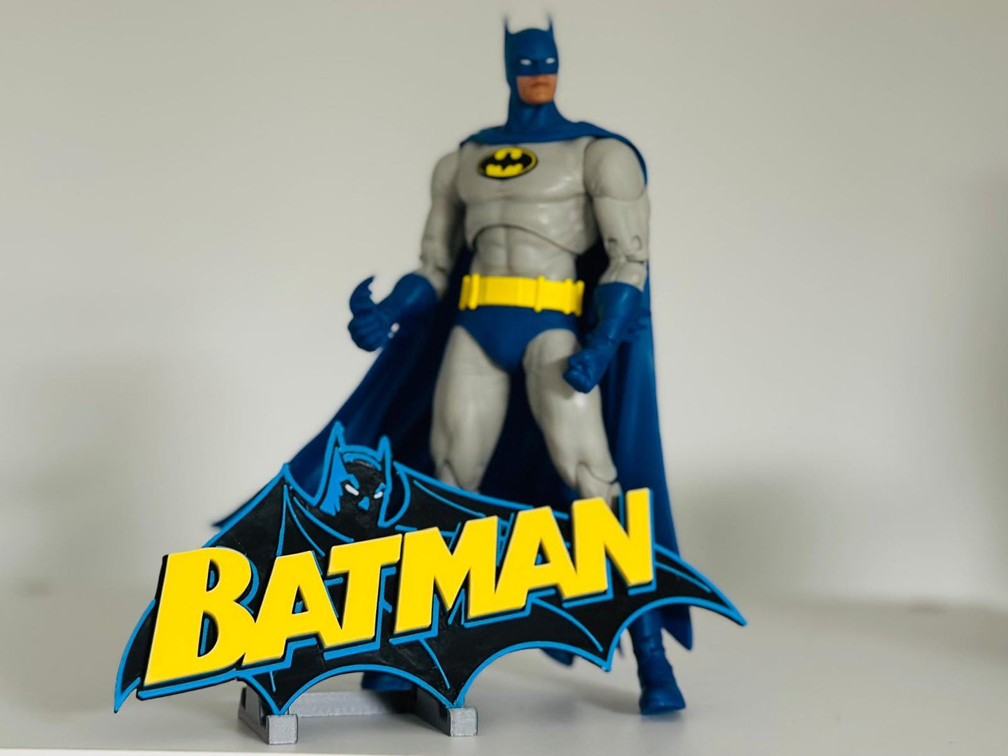 BATMAN 3D Logo Display for MCfARLANE TOYS Action Figures, LEGO, Comics, and More.