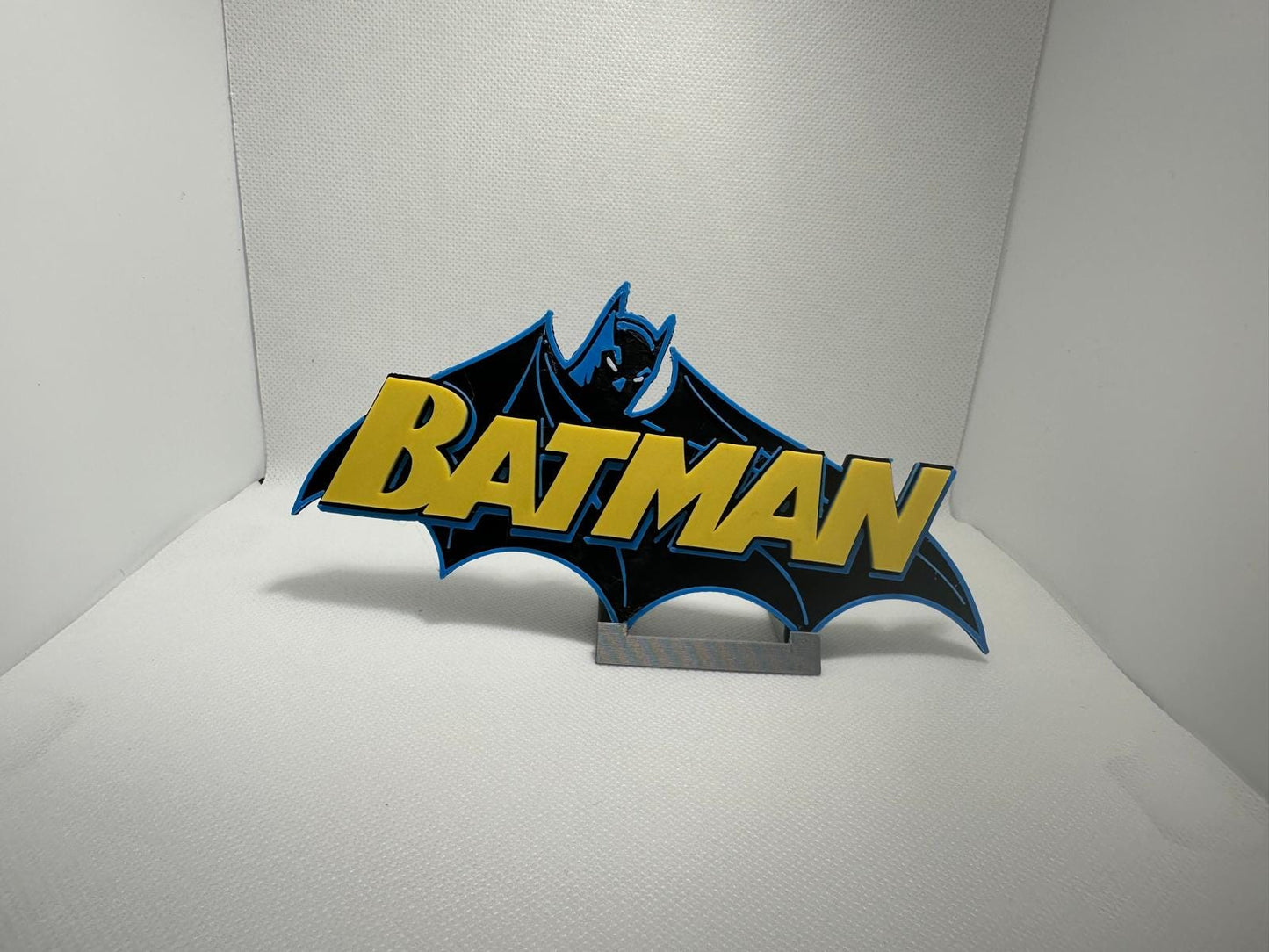 BATMAN 3D Logo Display for MCfARLANE TOYS Action Figures, LEGO, Comics, and More.