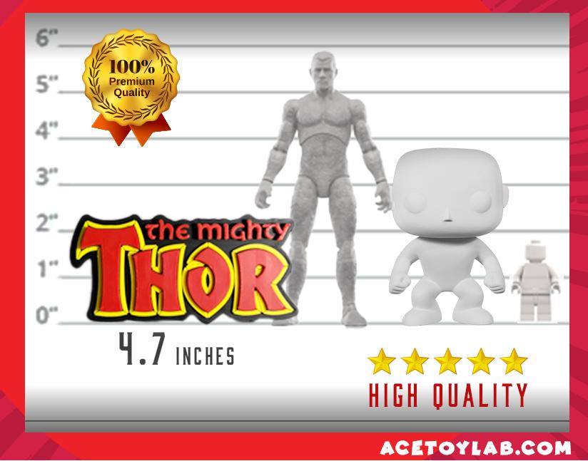 The Mighty Thor 3D +Magnetic Logo Display for Marvel Legends Action Figures, LEGO, Funko, Comics, and More.