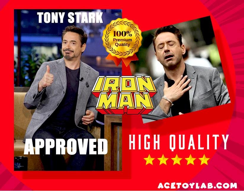 IRONMAN 3D +Magnetic Logo Display plus magnets, Comics, Lego, Action figures, Funko