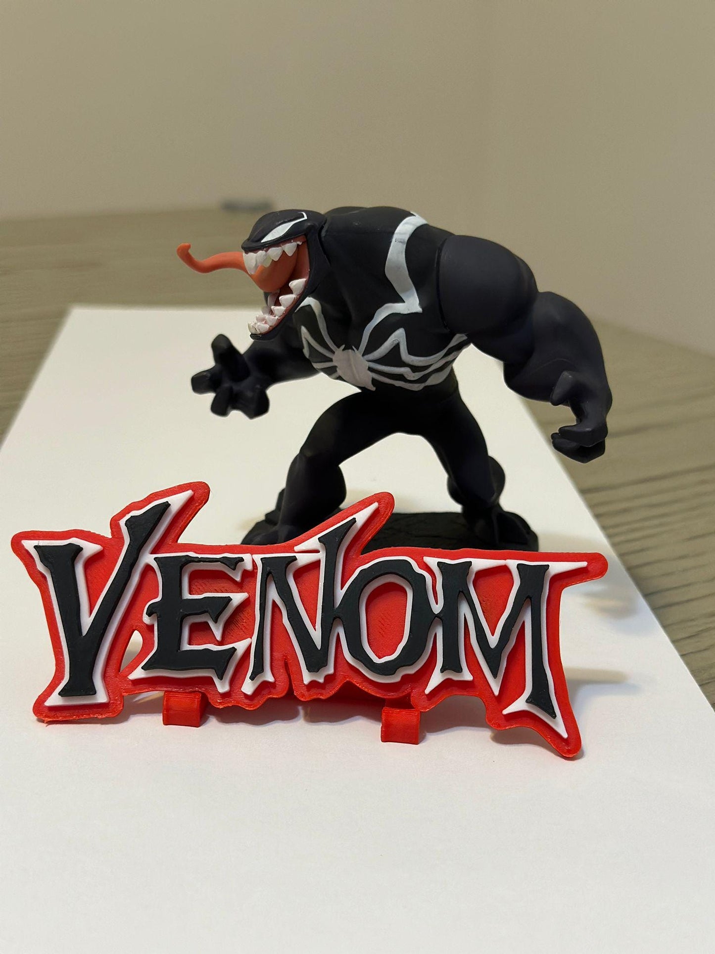 Venom 3D Logo Display. Comes with stand and Magnetic.
