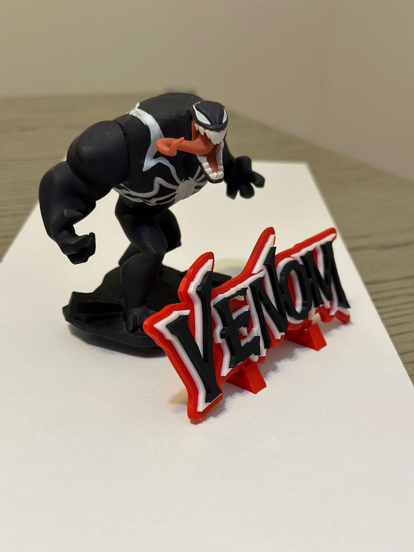 Venom 3D Logo Display. Comes with stand and Magnetic.