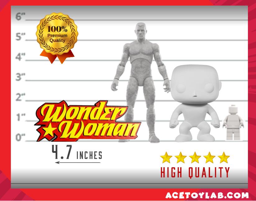 Wonder Woman 3D +Magnetic Logo Display for Marvel Legends Action Figures, LEGO, Funko, Comics, and More.