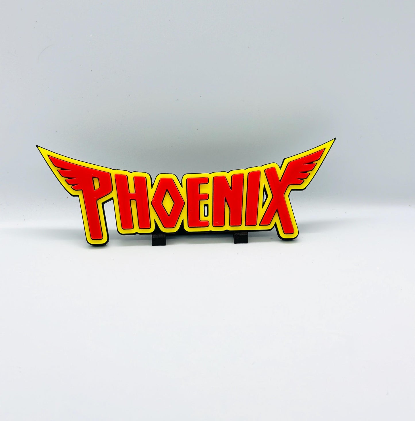 Phoenix XMEN 3D Logo Display for Marvel Legends Action Figures, LEGO, Comics, and More. +Stand