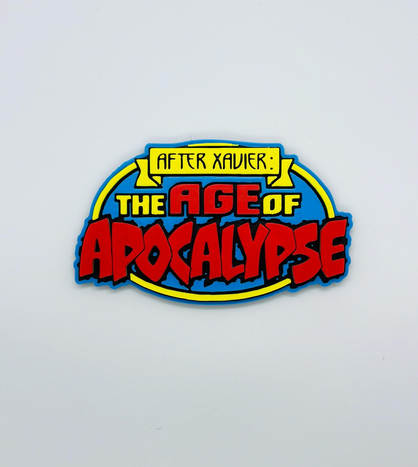 Age of Apocalypse XMEN 3D Logo Display for Marvel Legends Action Figures, LEGO, Comics, and More. +Stand