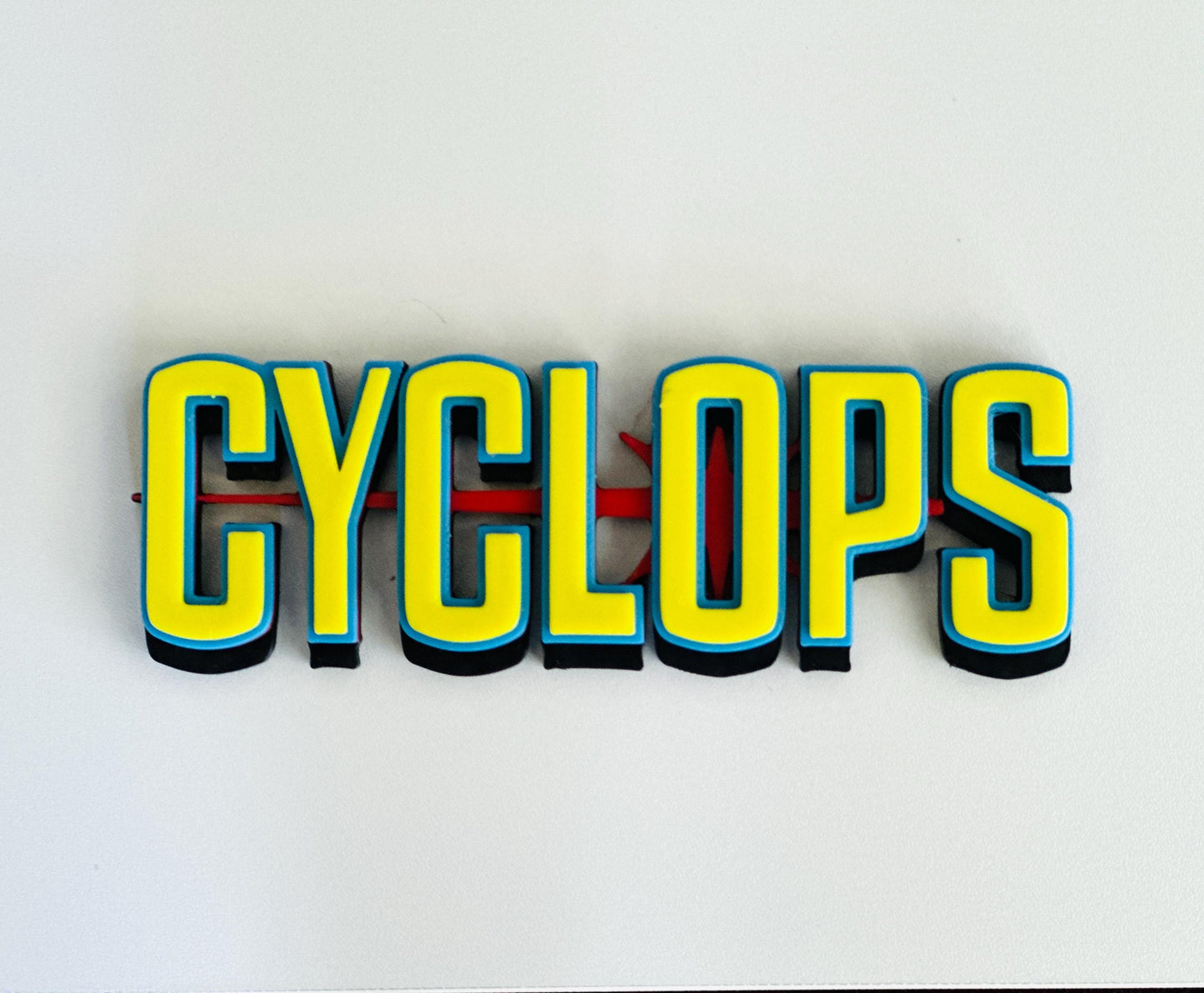Cyclops XMEN 3D Logo Display for Marvel Legends Action Figures, LEGO, Comics, and More. +Stand