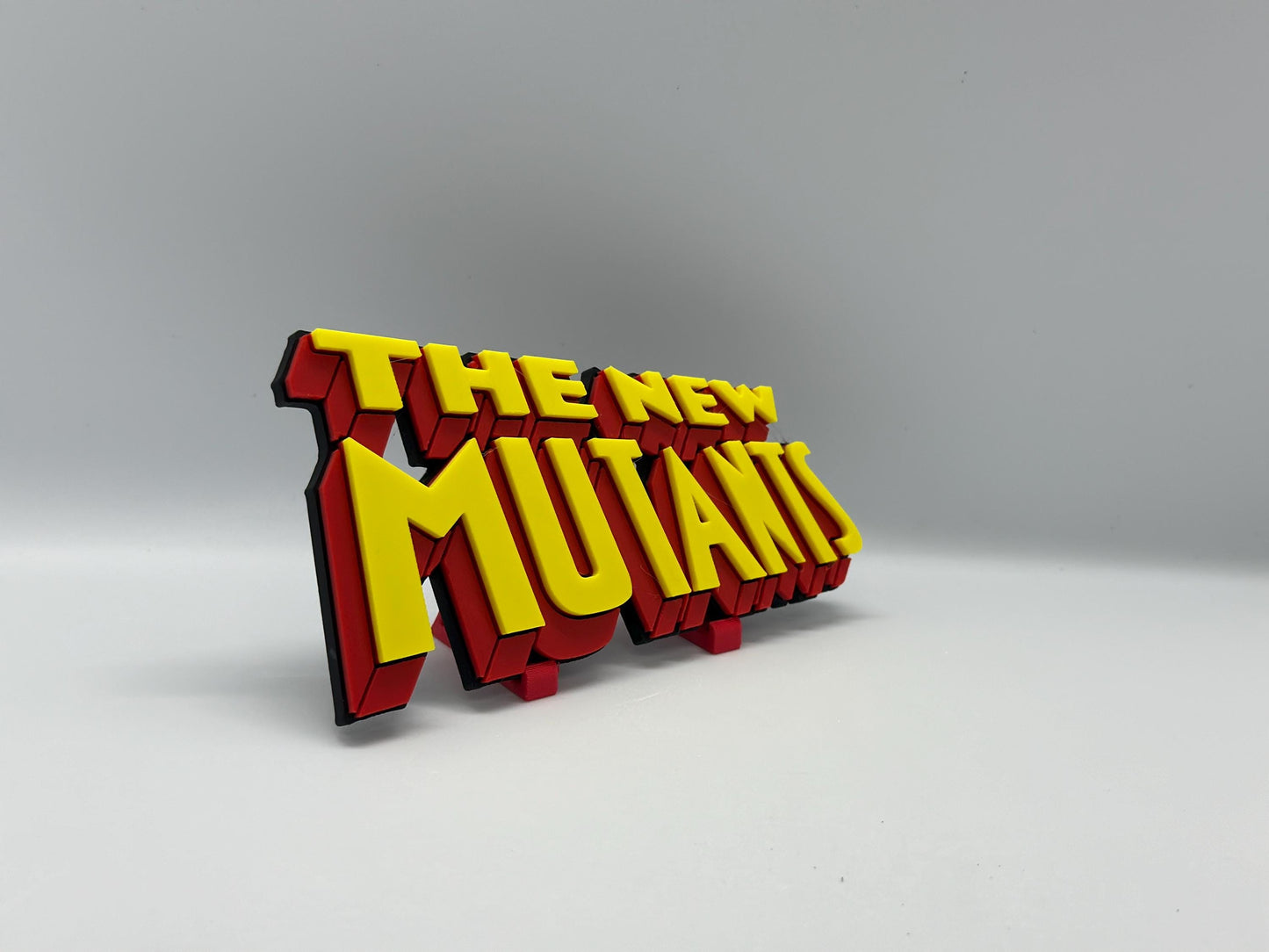 The new mutants 3D +Magnetic Logo Display for Marvel Legends X-men Action Figures, LEGO, Comics, and More.