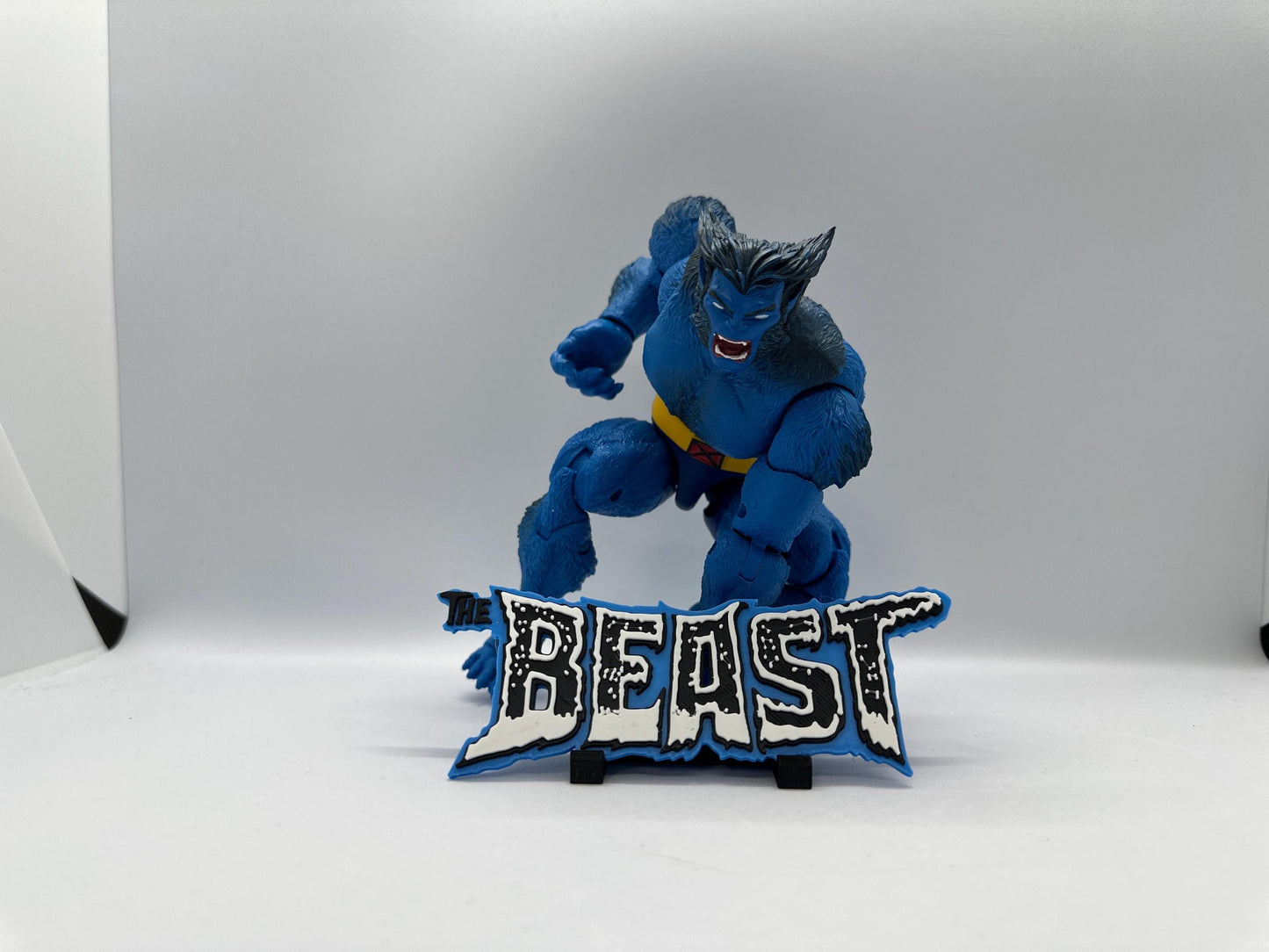 Beast XMEN 3D Logo Display for Marvel Legends Action Figures, LEGO, Comics, and More. +Stand
