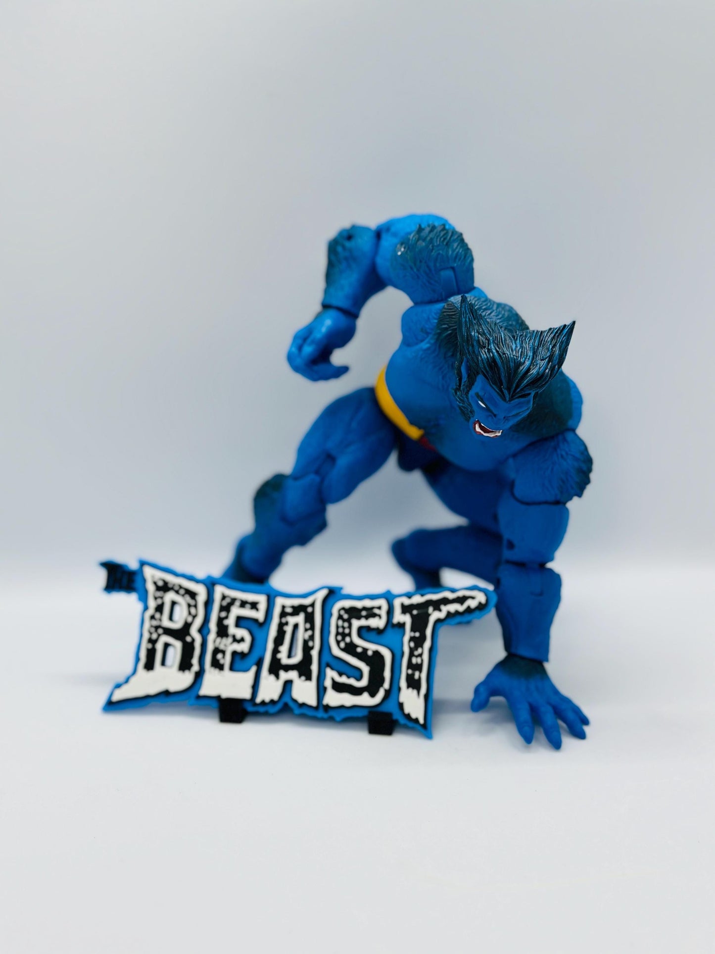 Beast XMEN 3D Logo Display for Marvel Legends Action Figures, LEGO, Comics, and More. +Stand