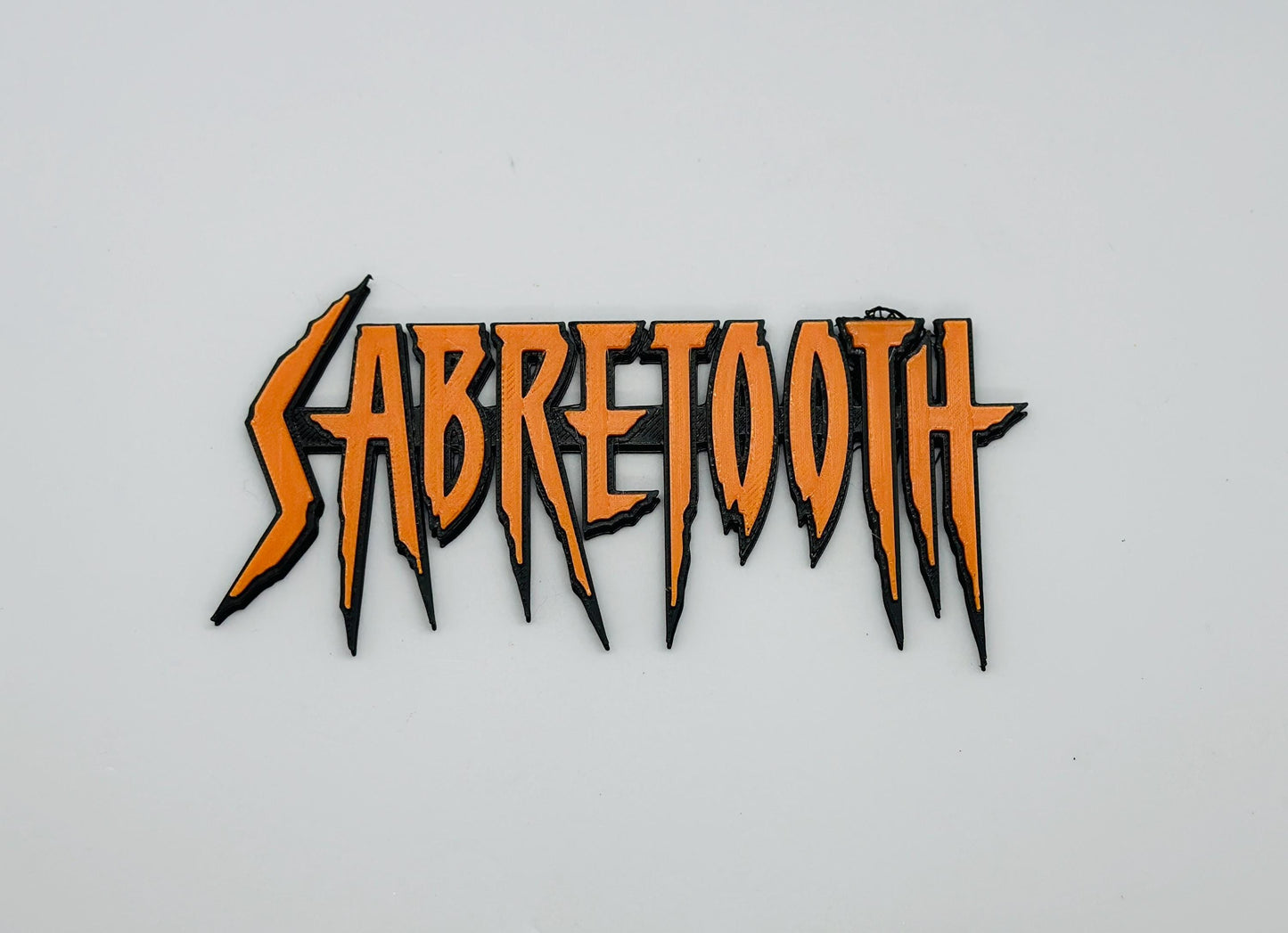 Sabretoth 3D Logo Display for Marvel Legends X-men Action Figures, LEGO, Comics, and More.