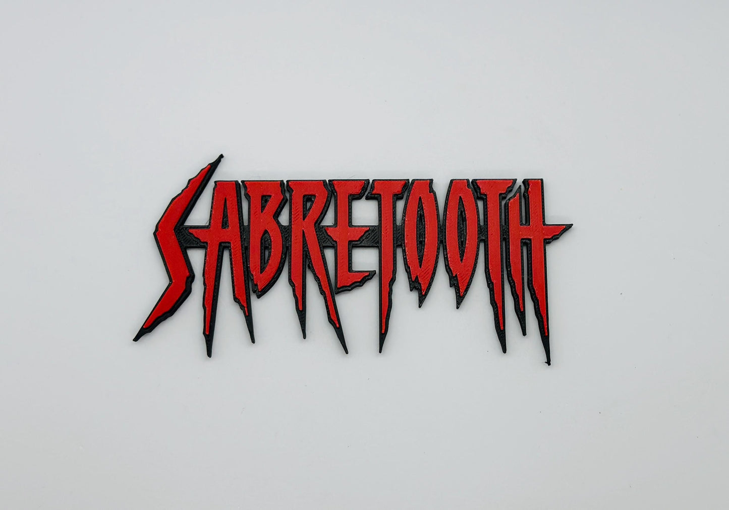 Sabretoth 3D Logo Display for Marvel Legends X-men Action Figures, LEGO, Comics, and More.