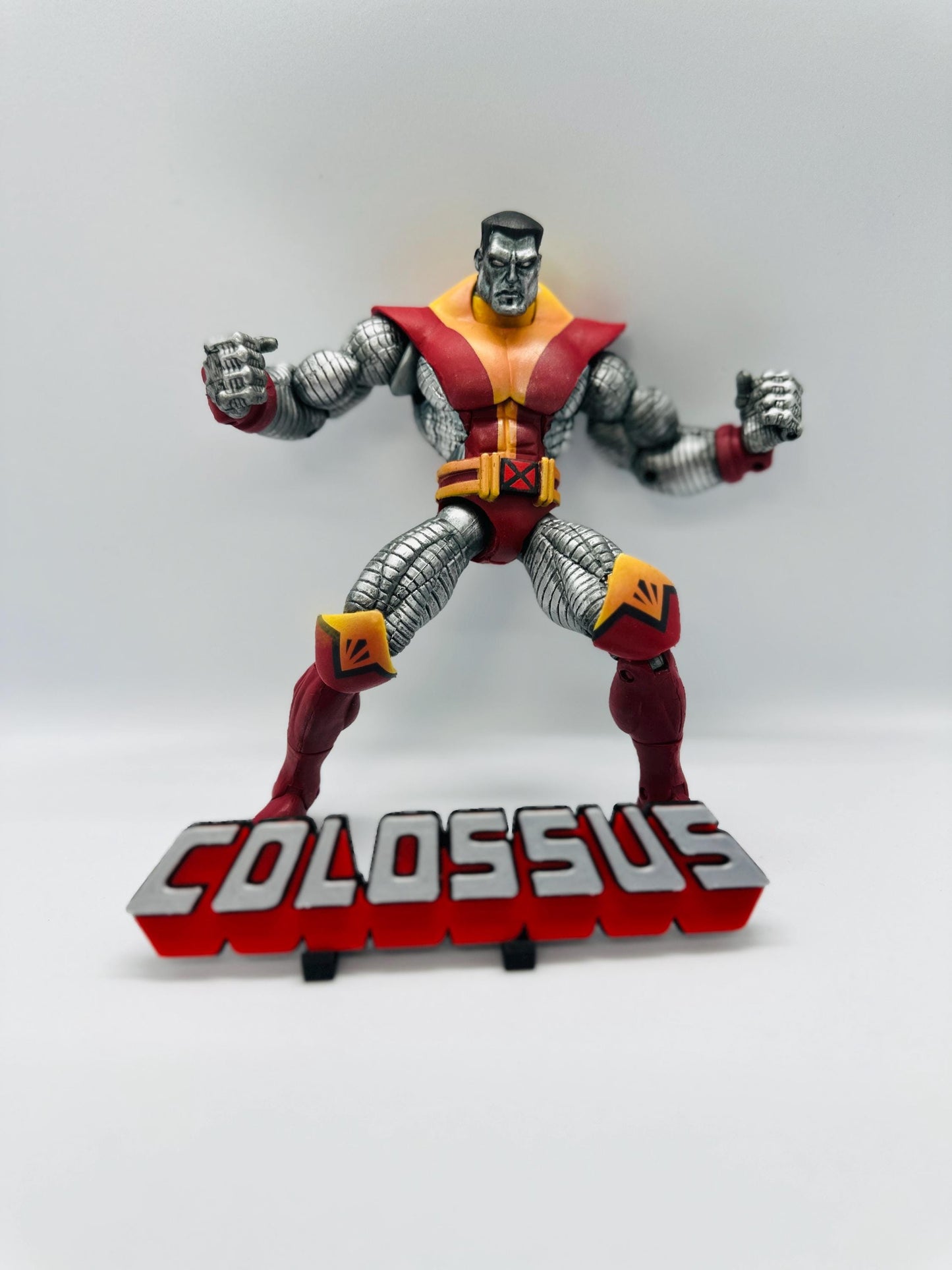 Colossus XMEN 3D Logo Display for Marvel Legends Action Figures, LEGO, Comics, and More. +Stand