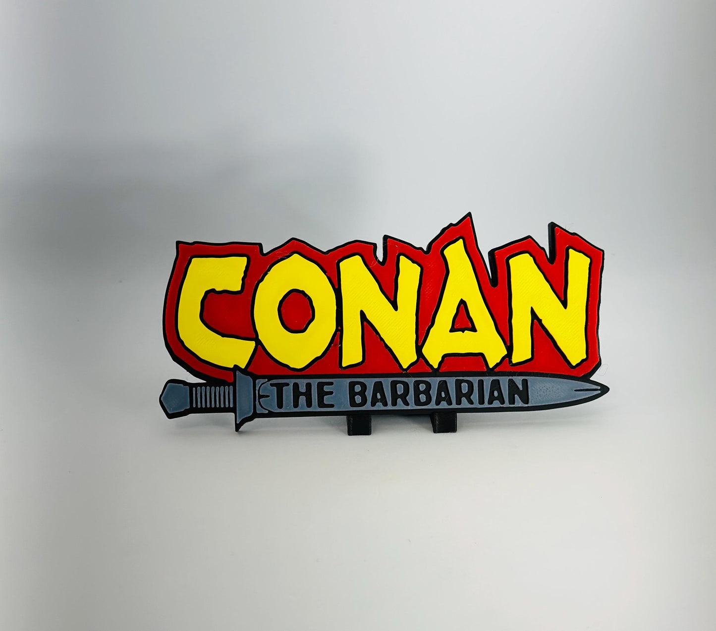 Conan 3D Logo Display for Marvel comics or Action Figures. - 5.5 x 2.5 inches