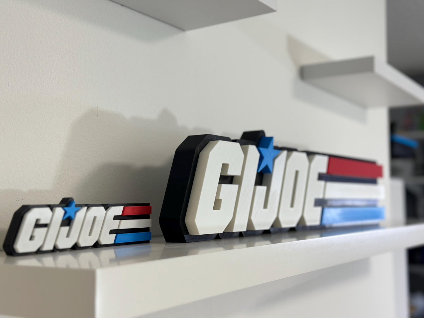 MEGA GI JOE 3D Logo Display. 25.5 x 5.5 inches