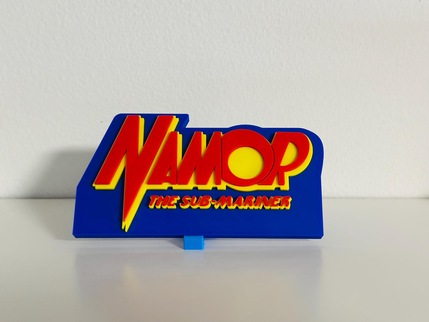 Namor 3D Logo Display for Marvel Legends Action Figures, LEGO, Comics, and More.