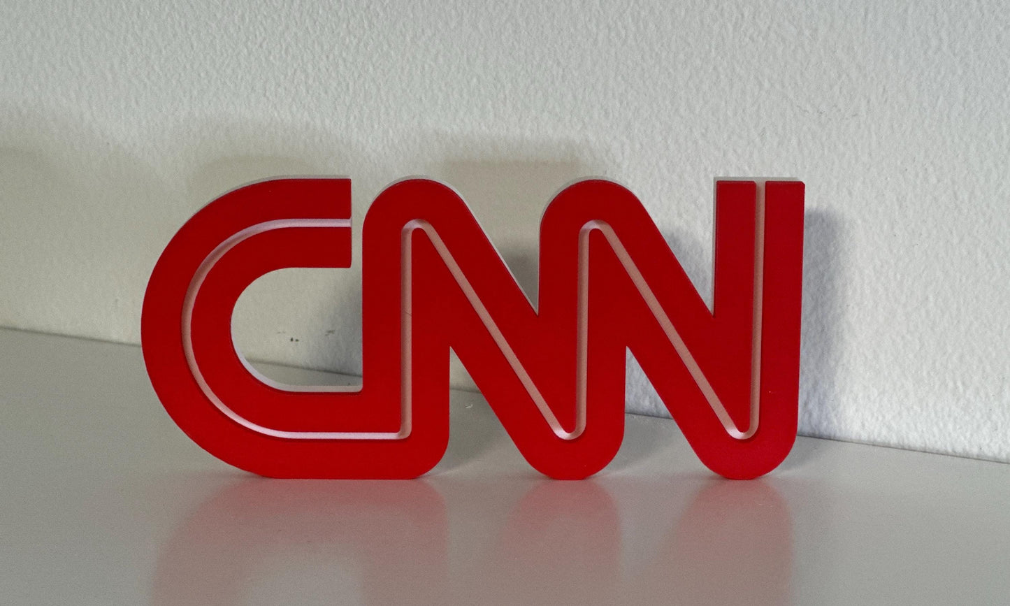 CNN news 3D Logo Display.