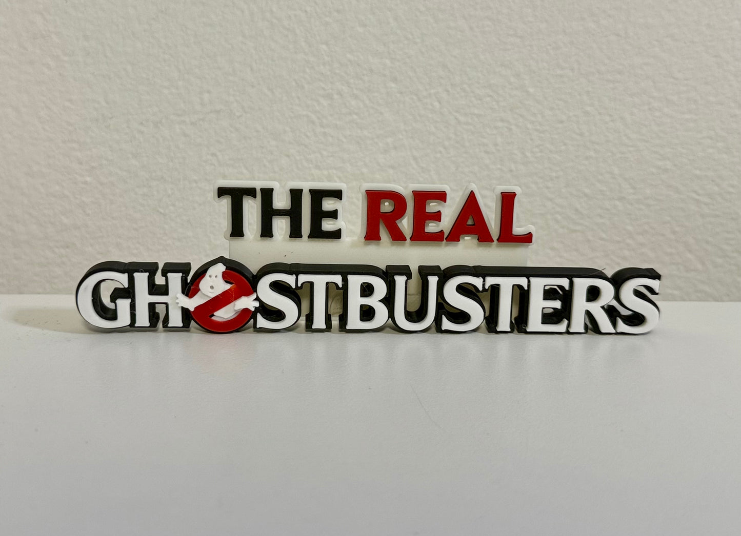 (7 logos ) the real ghostbusters + earth worm Jim + Blackstar + WF + Wildcats + stargate + Heman 3D Logo Stand