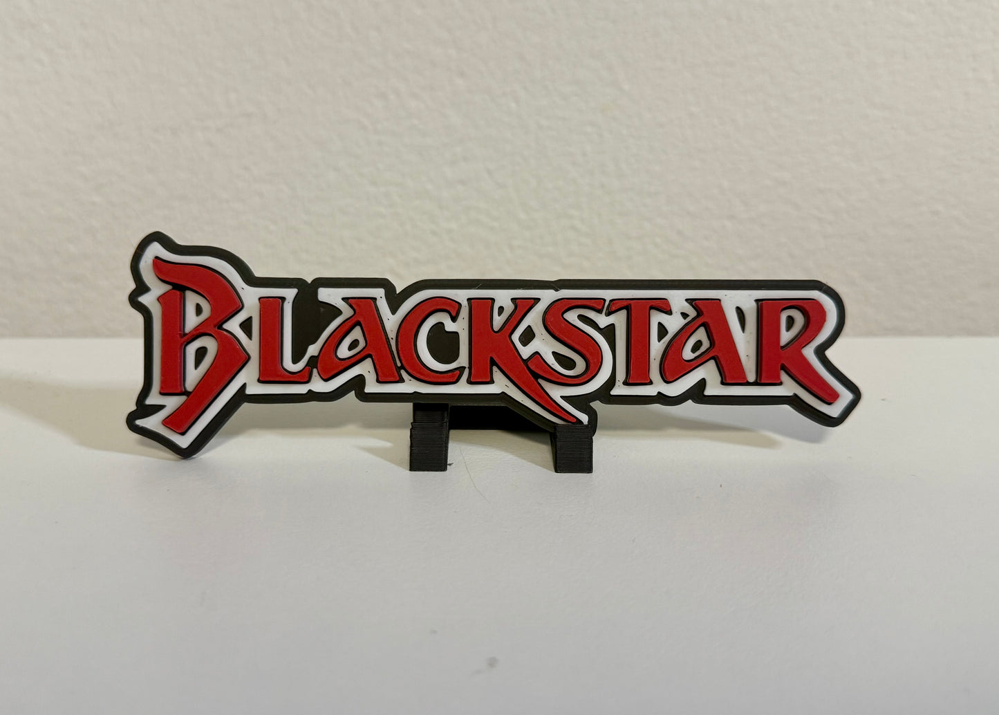 (7 logos ) the real ghostbusters + earth worm Jim + Blackstar + WF + Wildcats + stargate + Heman 3D Logo Stand