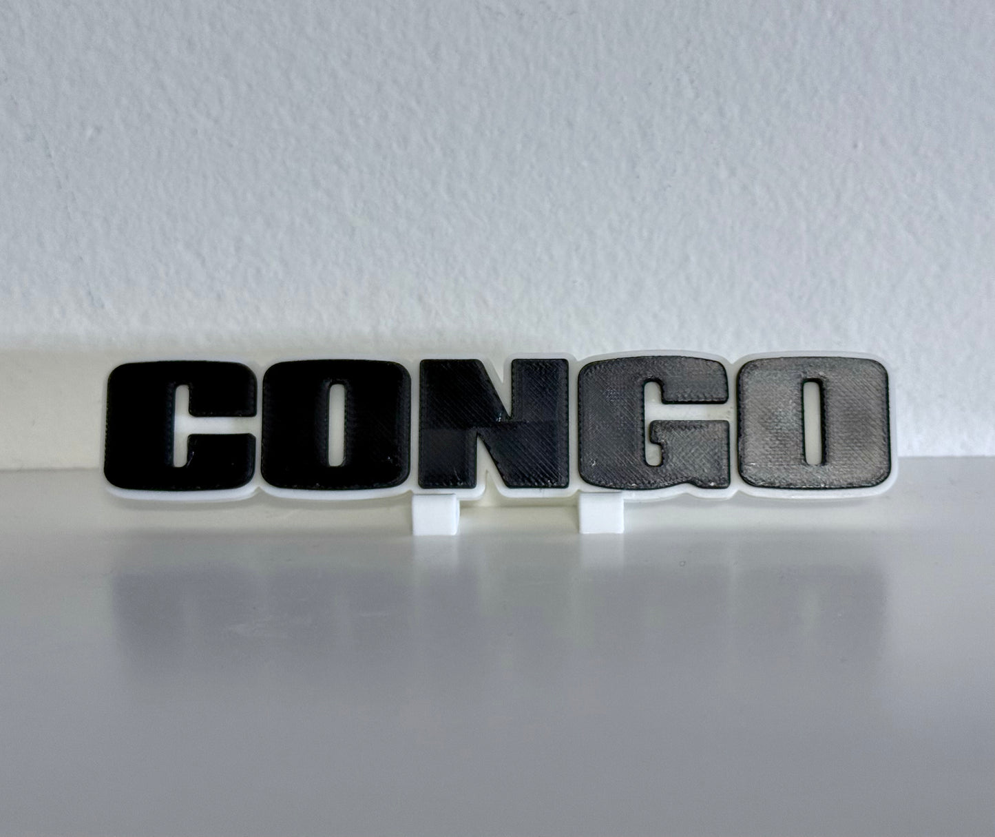 Congo 3D Logo Display 5 Inches +Stand