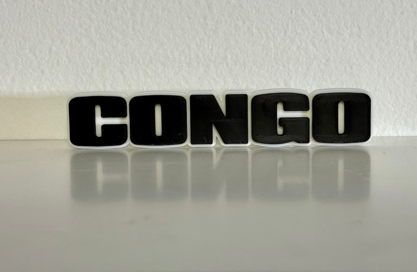 Congo 3D Logo Display 5 Inches +Stand