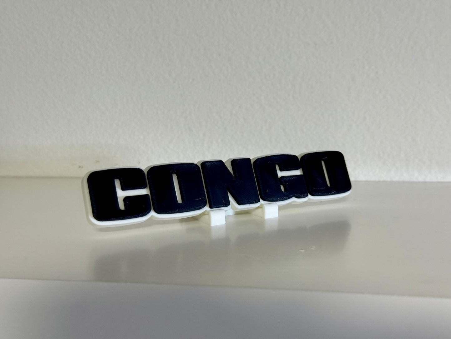 Congo 3D Logo Display 5 Inches +Stand