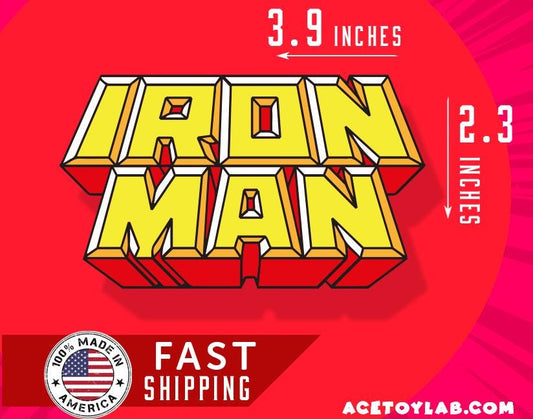 IRONMAN 3D +Magnetic Logo  Display plus magnets, Comics, Lego, Action figures, Funko
