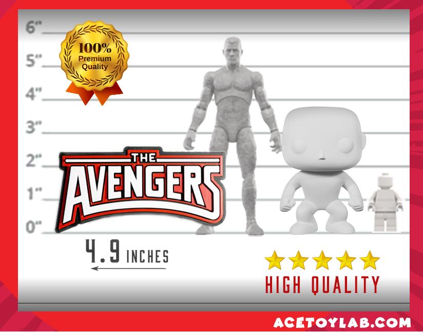 The Avengers  3D +Magnetic Logo Display for Marvel Legends Action Figures, LEGO, Funko, Comics, and More.