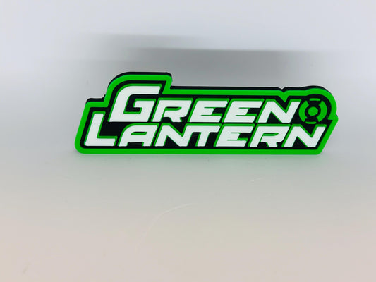 Green Lantern 3D Logo Display for MCfARLANE TOYS Action Figures, LEGO, Comics, and More.