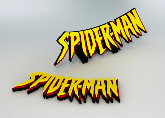 Spider-Man 3D Logo Display.