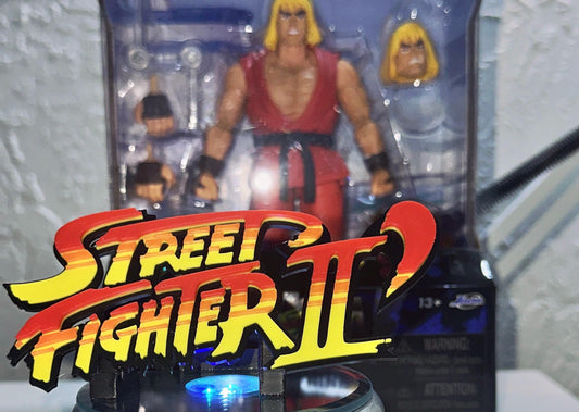 Street Fighter  3D Logo Display for m Action Figures, LEGO, Comics, and More.