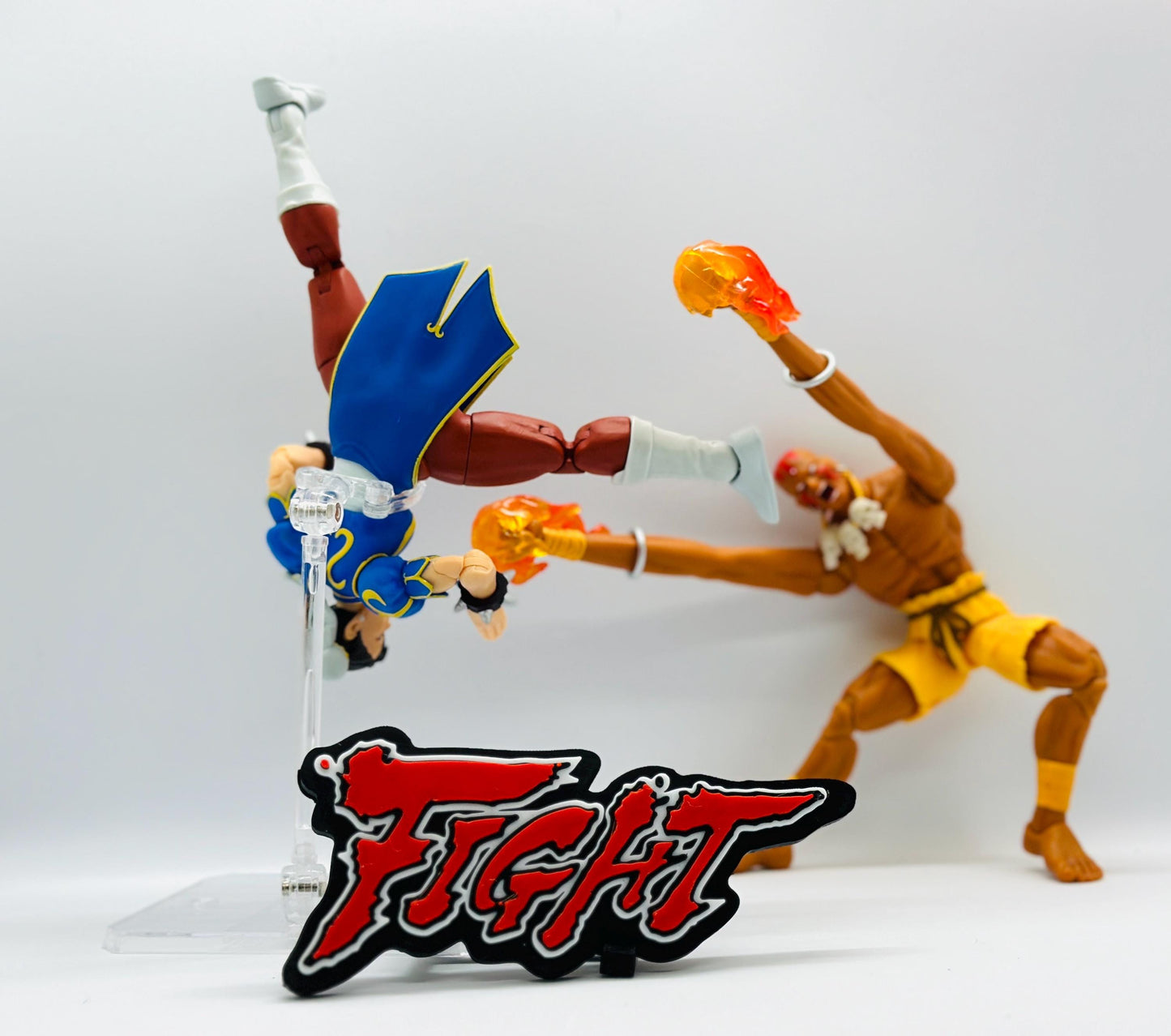 Fight  based on Street Fighter 3D Logo  Display for marvel legends, Lego, funk pop and more.