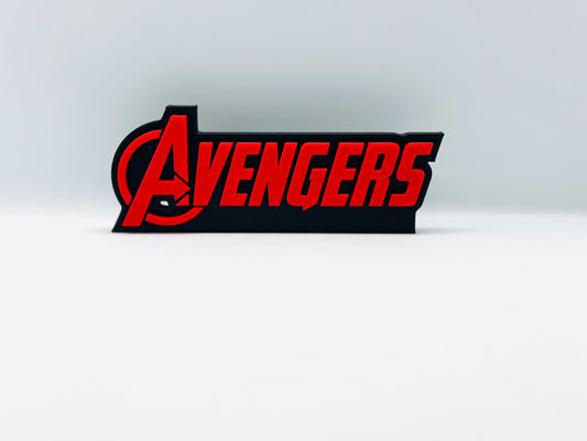 The Avengers  3D Logo Display for Marvel Legends Action Figures, LEGO, Funko, Comics, and More.