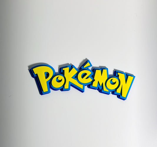 Pokemon 3D Logo Display. Comes with stand and  Magnetic.
