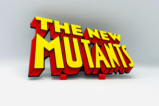 The new mutants  3D +Magnetic Logo Display for Marvel Legends X-men Action Figures, LEGO, Comics, and More.