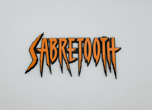 Sabretoth  3D  Logo Display for Marvel Legends X-men Action Figures, LEGO, Comics, and More.