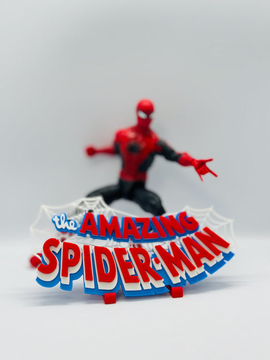 The amazing Spider-Man 3D Logo Display.