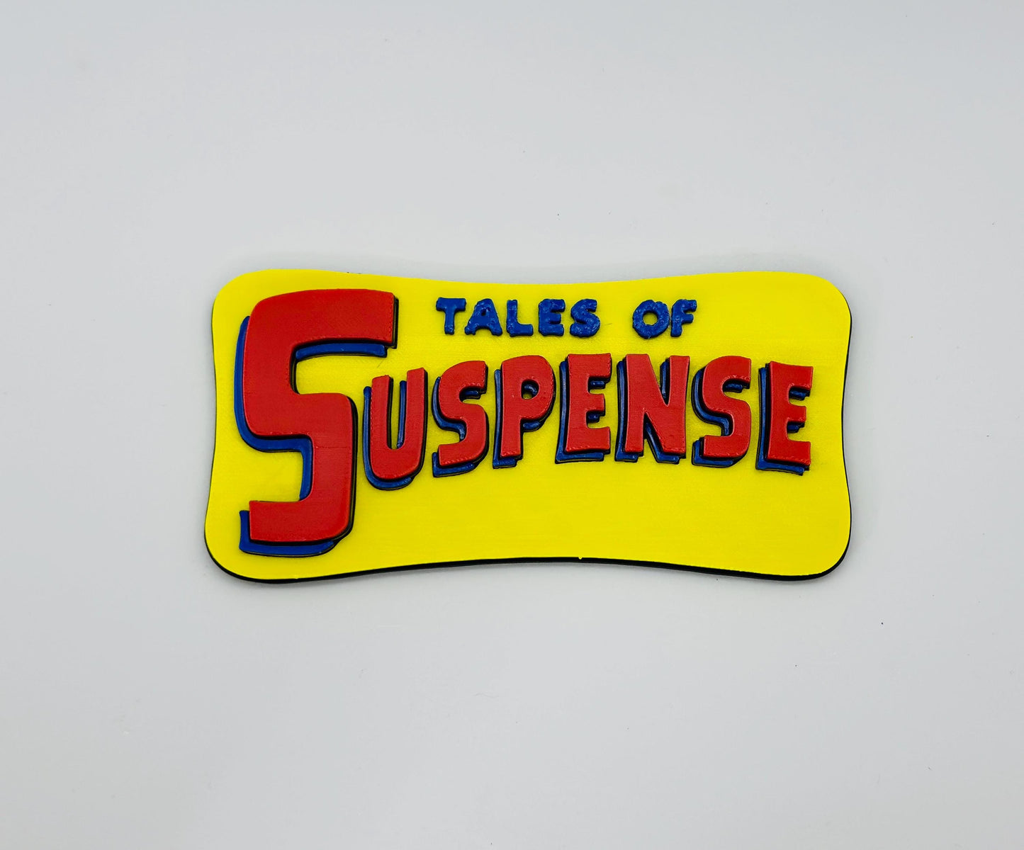 Tales of Suspense  comics  Logo Display sign board for Marvel Legends Action Figures, LEGO, Funko, Comics, and More.