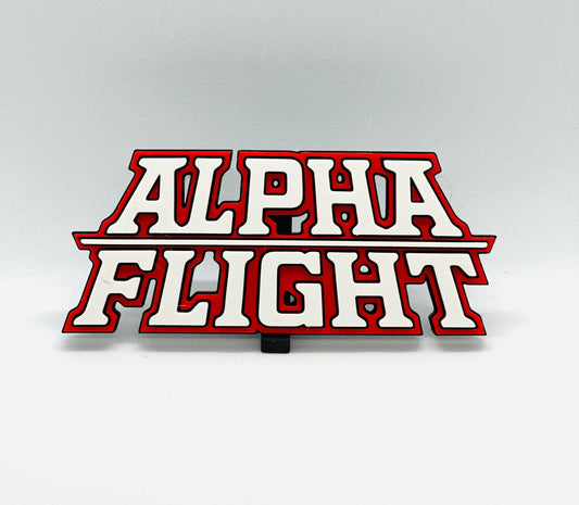 Alpha Flight 3D Logo Display for Marvel Legends Action Figures, LEGO, Comics, and More.