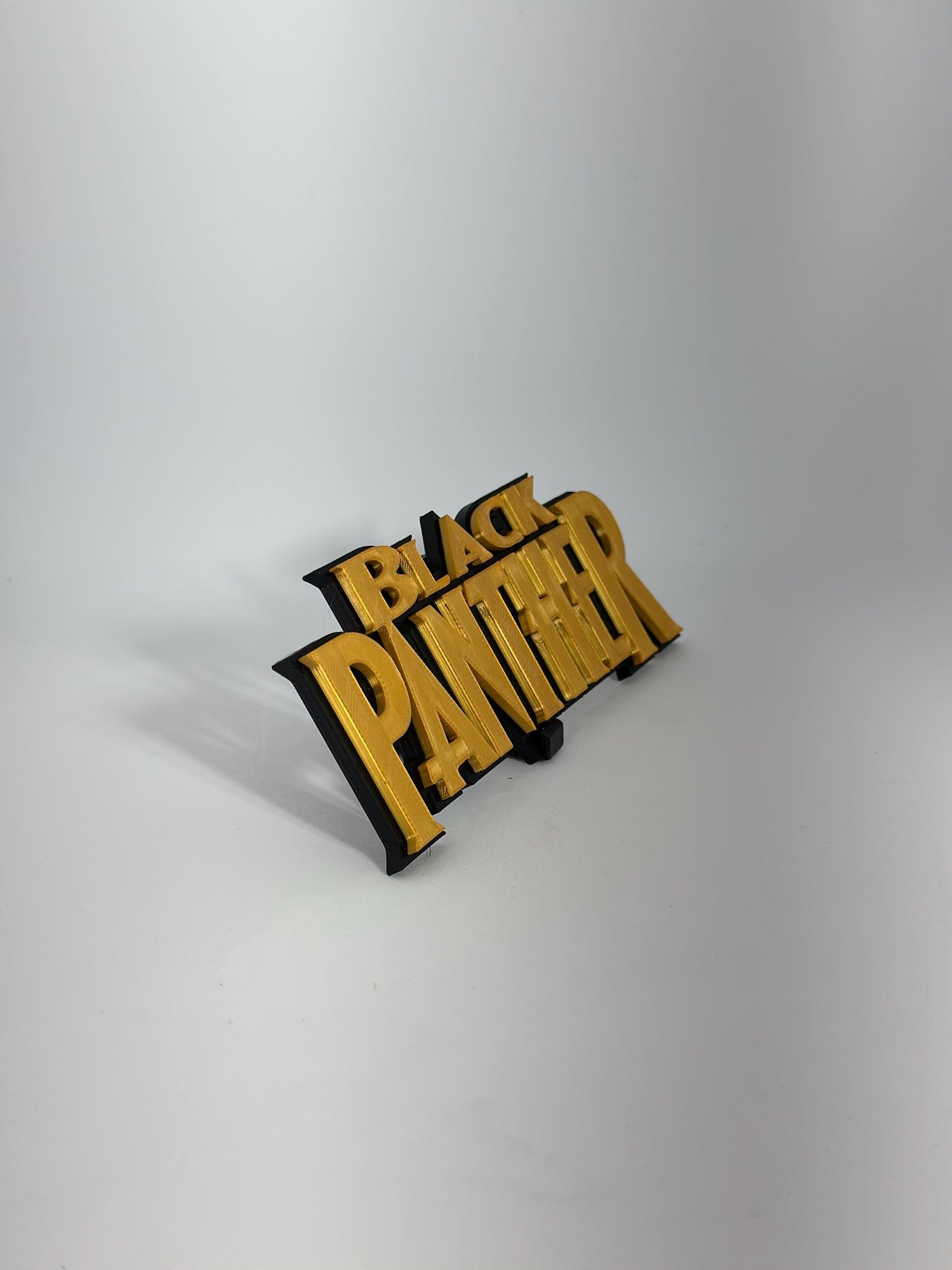 Black Panthers 3D Logo Display for Marvel Legends Action Figures.