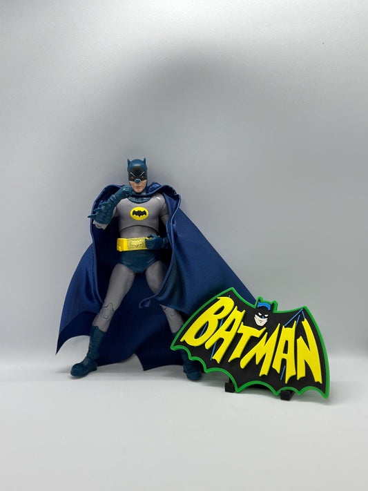 BATMAN  3D Logo Display for MCfARLANE TOYS Action Figures, LEGO, Comics, and More.